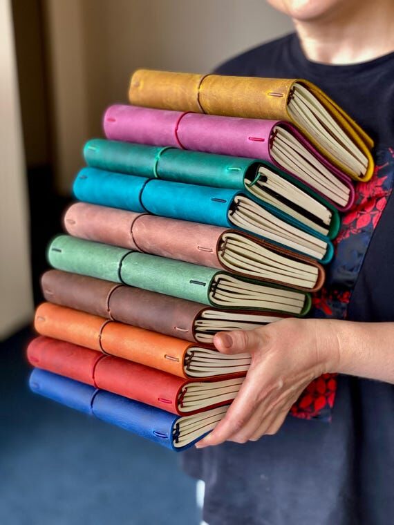 Handmade Leather Travel Journal A6 A5 A4 Refi...