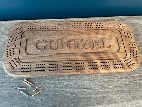 Cribbage Board - Custom - with peg storage...