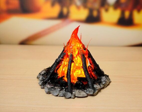 Handmade Bonfire - Campfire Miniature fit on ...
