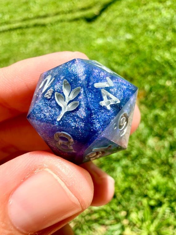 Cosmic Omen | handmade polyhedral resin dice ...