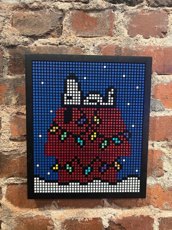 8-Bit Christmas Snoopy Wall Art...