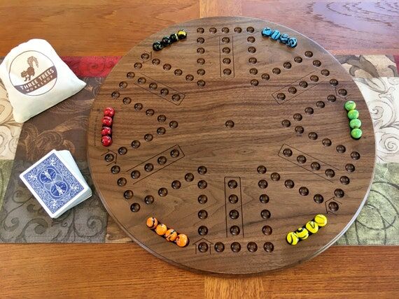 Handmade Cards & Marbles Double-Sided Game: S...