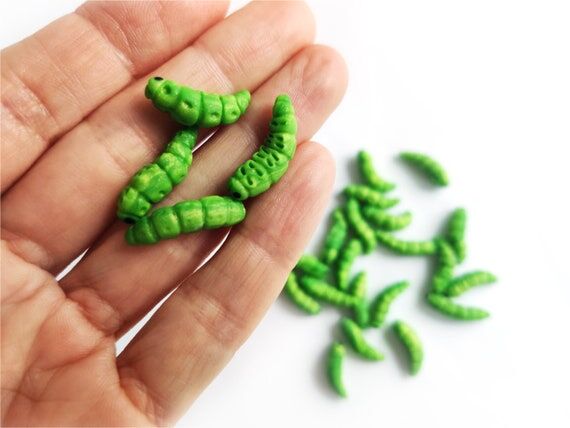 Handmade Polymer Clay Caterpillars: Wingspan ...