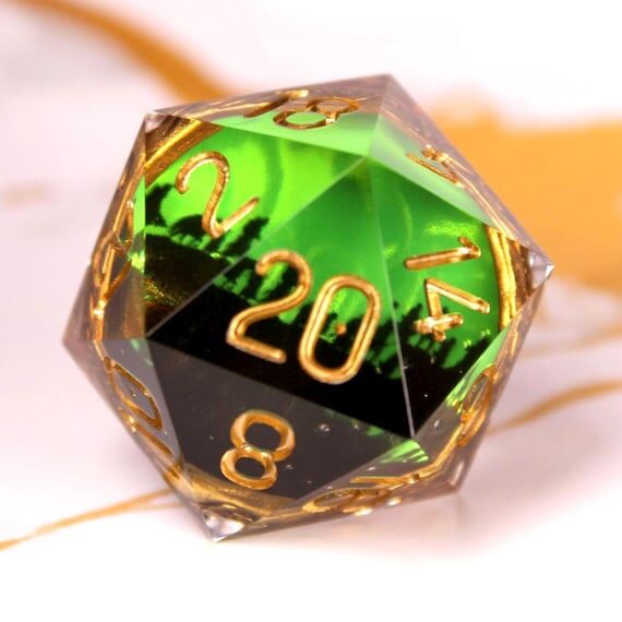 One Ring LOTR inspired handmade d20 (1) - Sli...