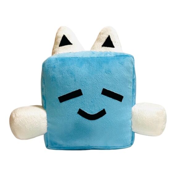 Blue Big Cube Plush Toy, Kawaii Plushie, Sof...