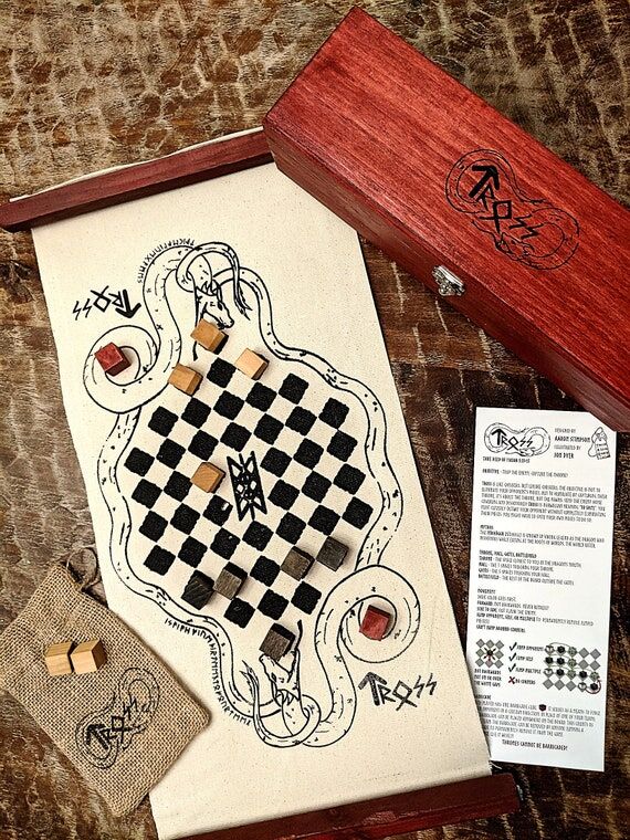 TROSS Viking Chess Game: Handmade Board Game ...