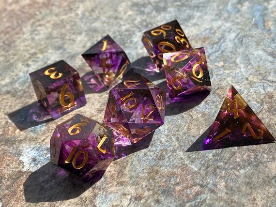 Malignant Midnight | Handmade Resin Polyhedra...