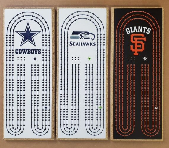 Custom Image theme 2 or 3 person Cribbage boa...