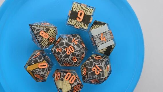 Undermountain Map Dice Set (1994) Handmade fo...