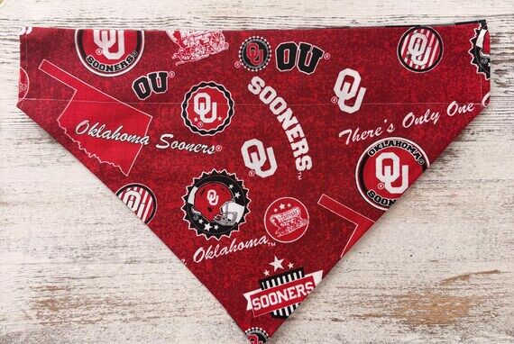Sports Dog Bandana Over the Collar, Red Slip ...