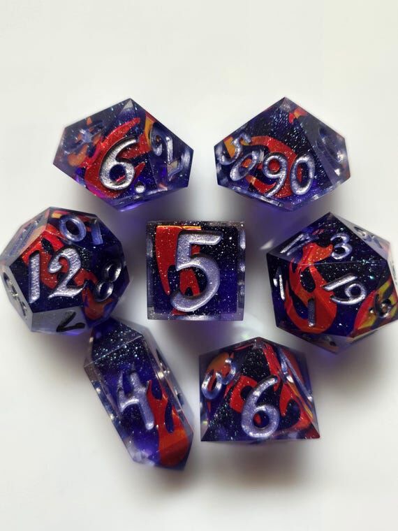 Twighlight Flame- Handmade, Sharp Edge Resin ...