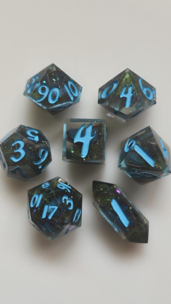 Soft Landing - Handmade, Sharp Edge Resin Dic...
