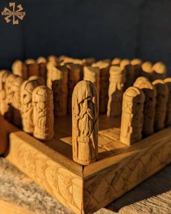 Handmade Hnefatafl Viking Board Game: Valhall...