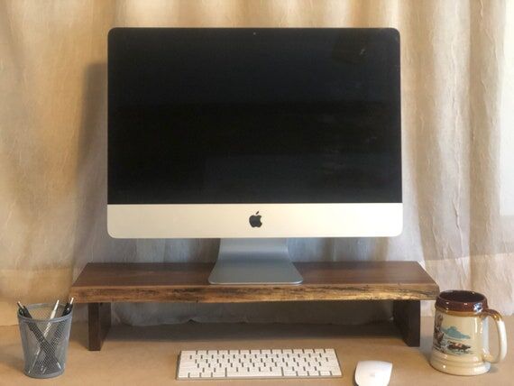 Live Edge Walnut Computer Riser--15% off!...