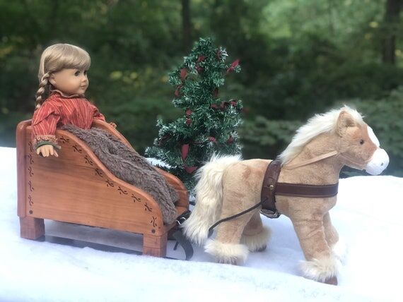 Handmade Cherry Sleigh with Horse for America...