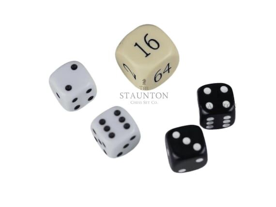 Replacement Backgammon Dice Set – Cream Dou...