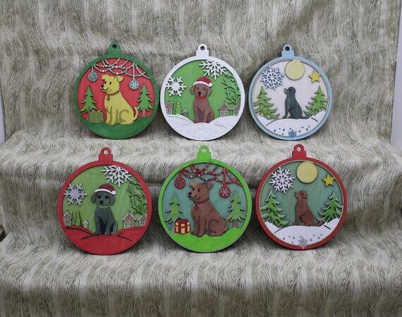 Dog Holiday Fun Cute Ornament Holiday Decorat...
