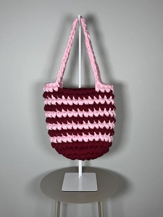 Crochet Bag Handmade Shopper – Crocheted ba...