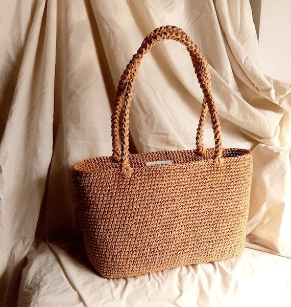 Handmade Elin Raffia bag, Basket Bag, Handmad...