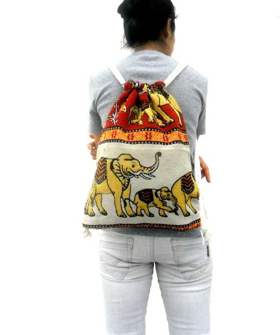 Drawstring Backpack, Travel Backpack, Yoga Ba...