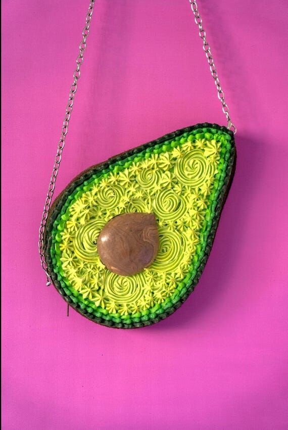 AVOCADO BAG / PURSE custom handmade bags, cak...