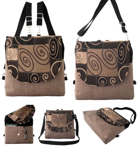 convertible backpack purse, womens shoulder b...