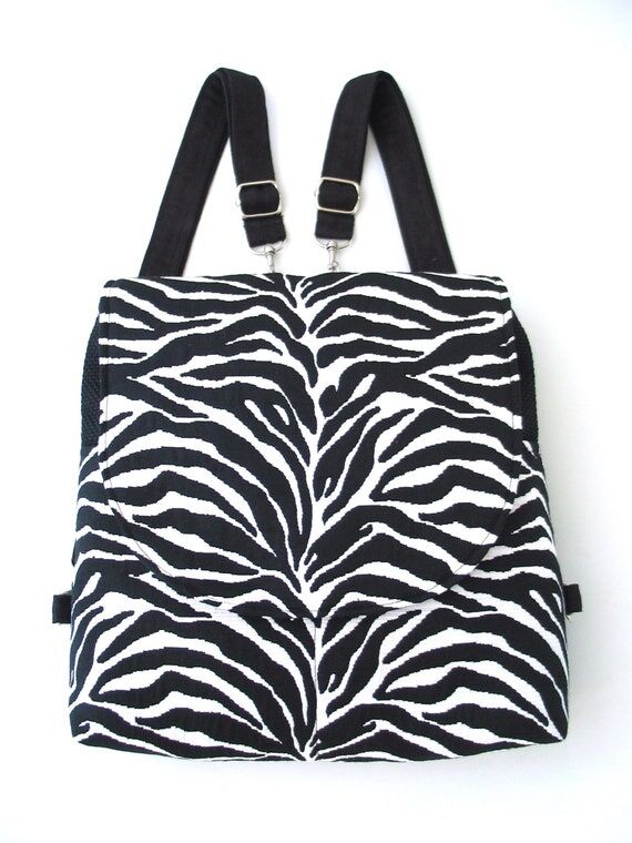 zebra backpack for women, convertible backpac...