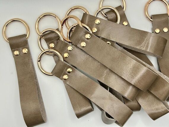 Taupe Leather Wriststrap...
