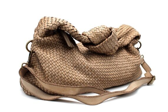 Woven Leather Bag Leather Handbag Soft Women ...