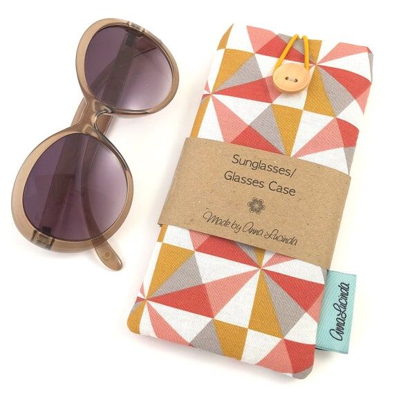 Soft padded colourful glasses pouch, Eyeglass...