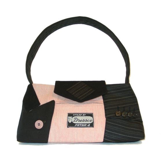Little Liam#1818- Recycled Suit Coat Handbag ...