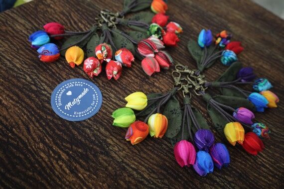 Set of 10 Colorful Keychains, Keychain Access...