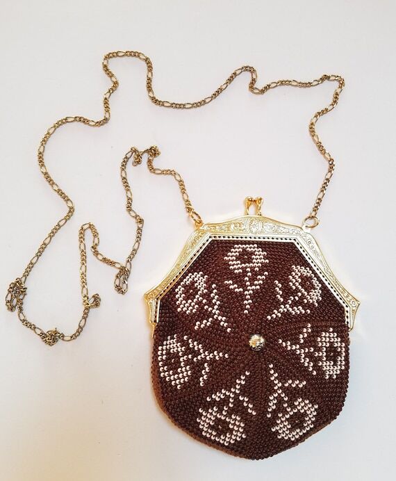 Brown "Sierra" style round purse wi...