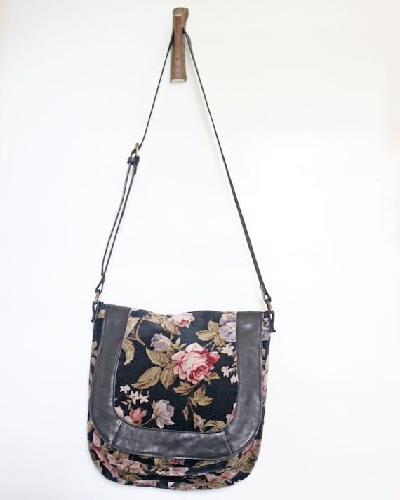 Cotton Velvet Rose Messenger Bag...