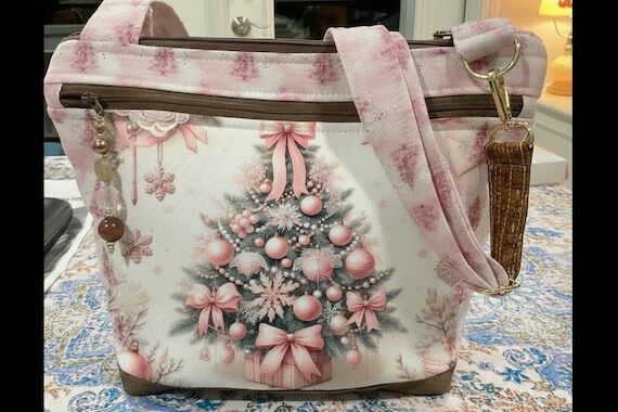 Pastel Pink Winter Christmas Trees Pocket and...