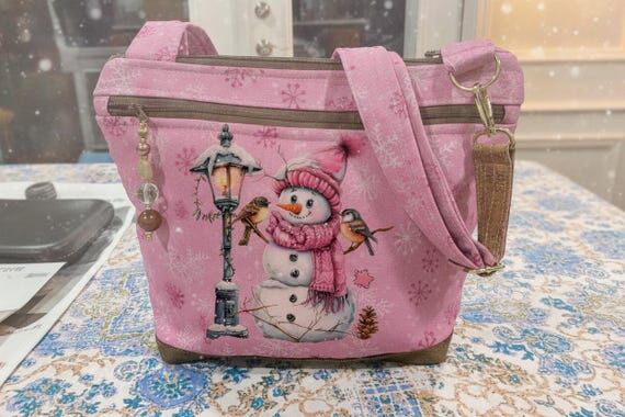 Choose Your Pretty in Pink Winter Snowman P...