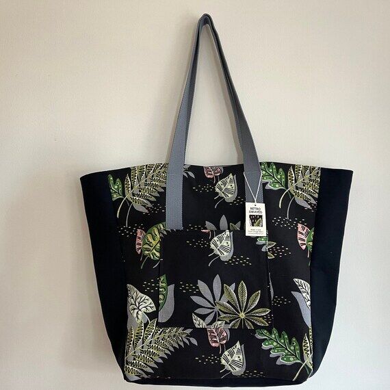 Plant Lovers Oversized Tote Bag/MCM Fabric wi...