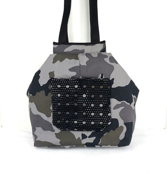 Shoulder Bag Camo Triangular Zippered Militar...