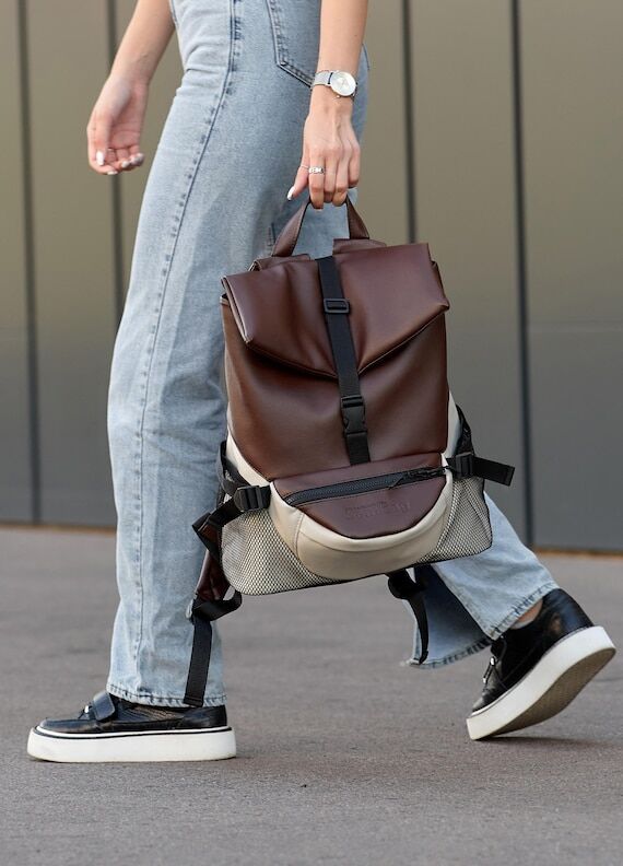 Sambag ReneDouble Women’s Backpack, Chocola...