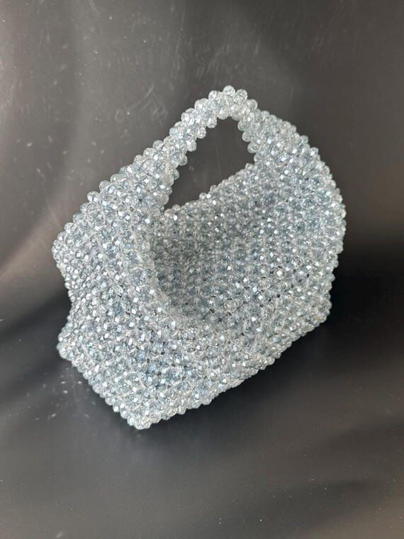Handmade Crystal Beaded Bag: Sparkly Evening ...