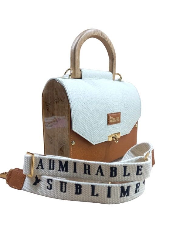 handmade bag for woman, Beige color Leather &...