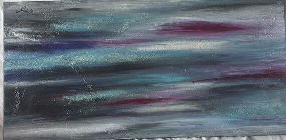 Hand-painted abstract painting | Modern art i...