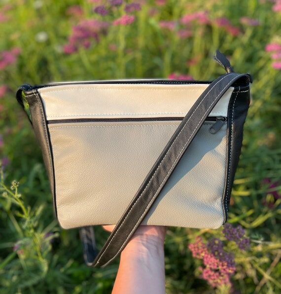 Leather purse - multicolor leather - taupe, c...