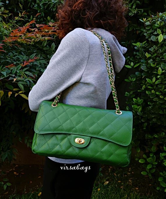 ETERNAL DIAMONDS Genuine Grained Leather Shou...