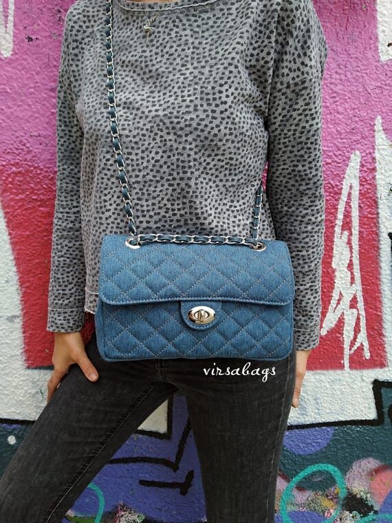 DENIM Diamonds Shoulder Bag, Classic Elegant ...