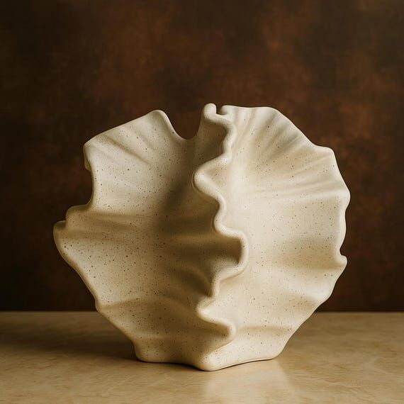 Creative Irregularly Wrinkled Vase, Abstract ...