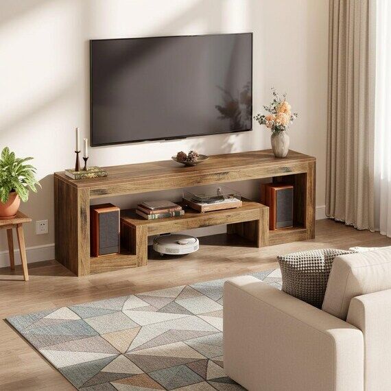 3 Inch Farmhouse TV Stand | Entertainment Cen...