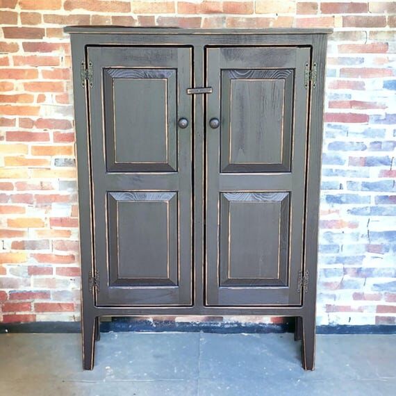 Rustic Farmhouse Cabinet: Primitive Kitchen S...