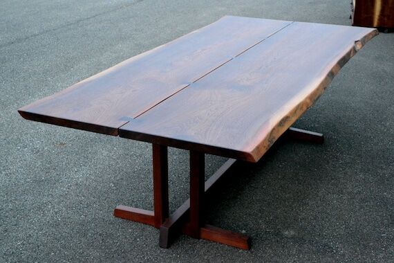 Live Edge Walnut Dining Table Home Decor - Ha...