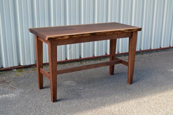 Handmade Live Edge Entryway Table Bar Table -...